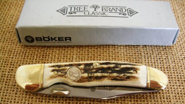 Boker Solingen German Made Tree brand Stag Handle Classic