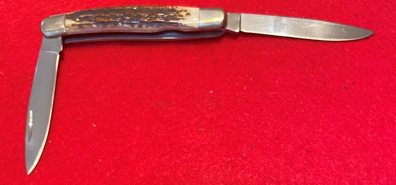 Ray Cover Custom Knife Jigged Bone Trapper Slip Joint - Knife Purveyor